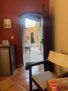 View from our doorway — we had the place almost to ourselves during our stay, so we often left the door open to enjoy the quiet breeze and relaxed vibe.