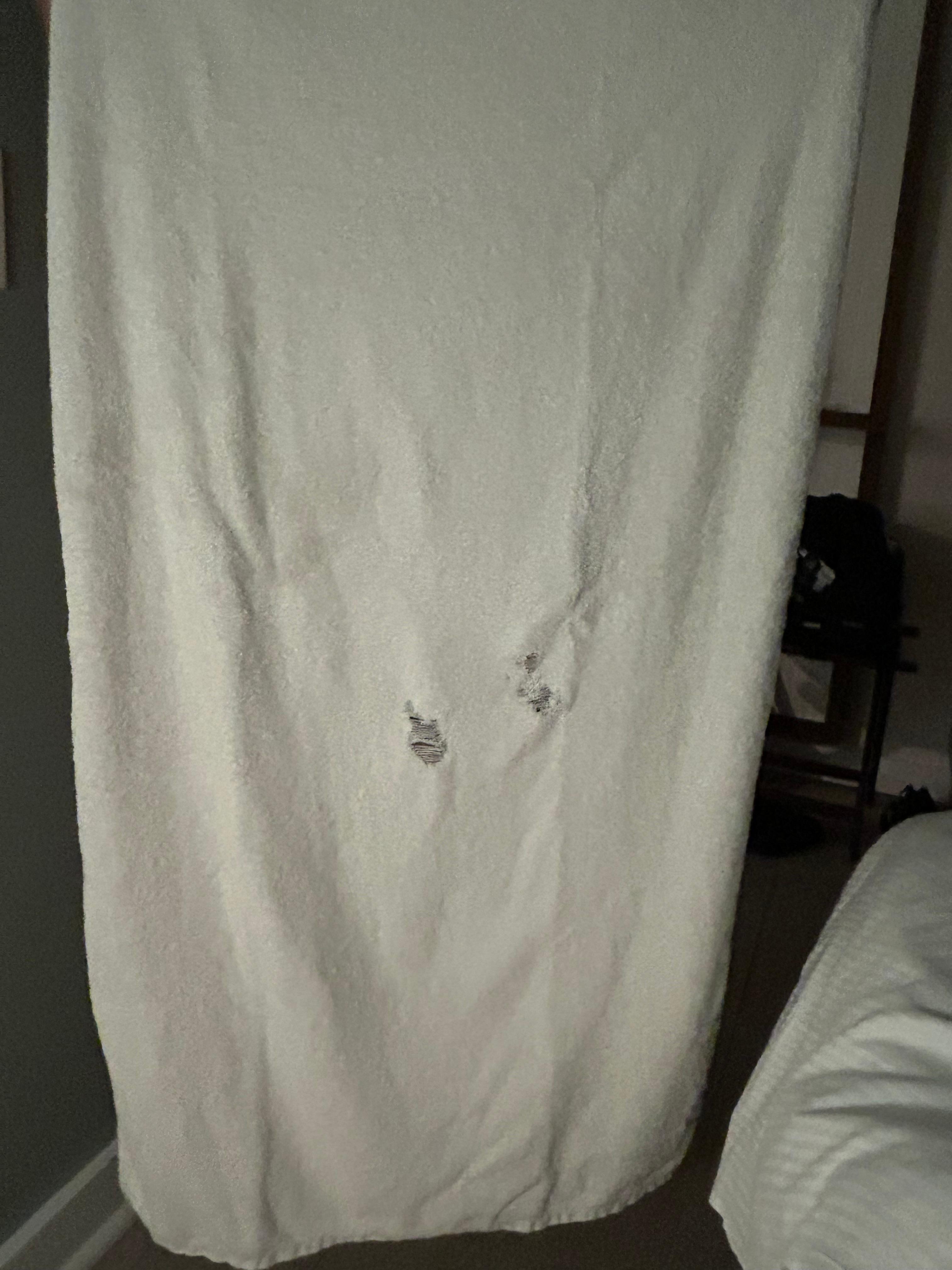 One of our ratty bath towels