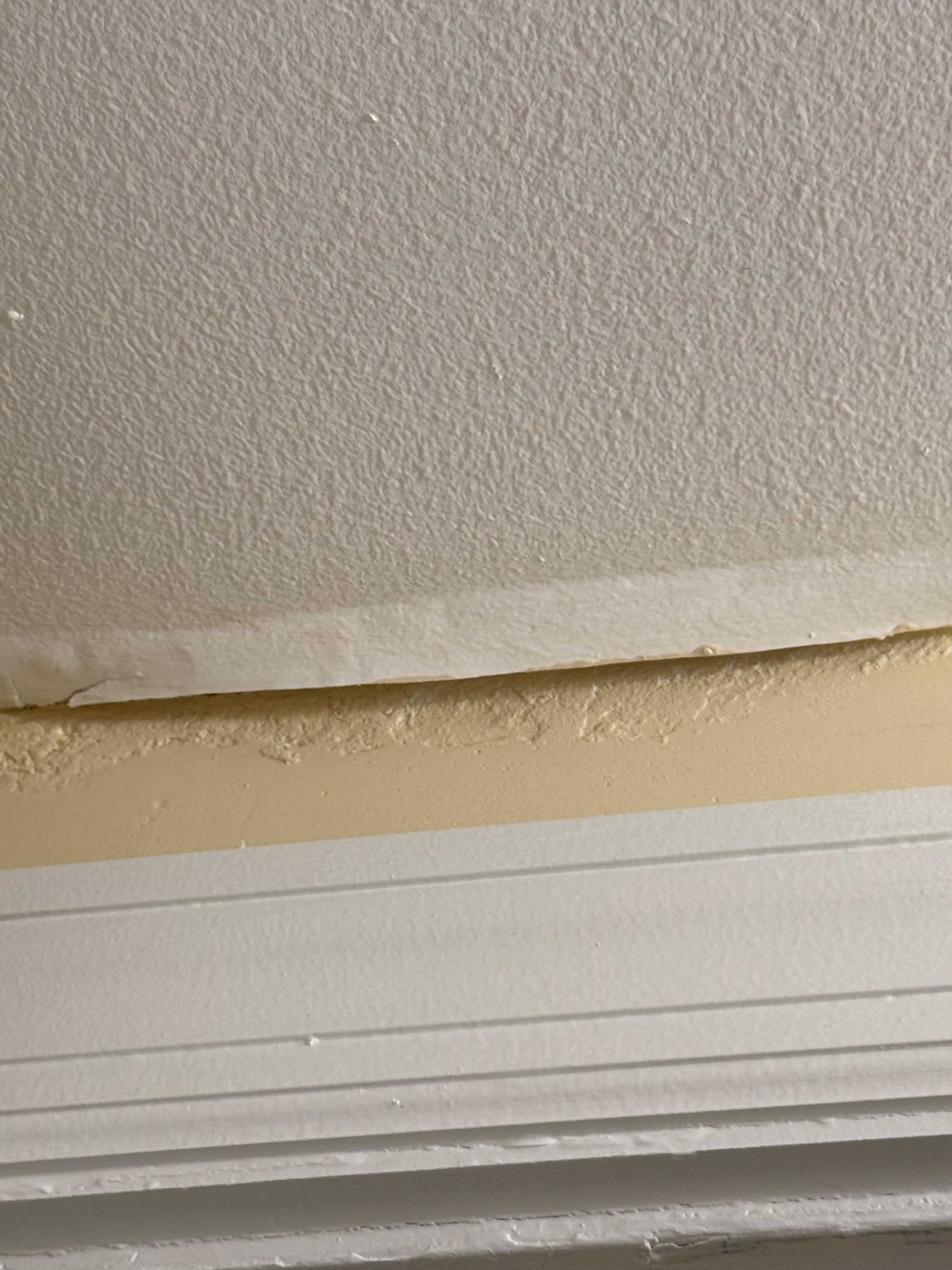 Peeling paint in bathroom ceiling 