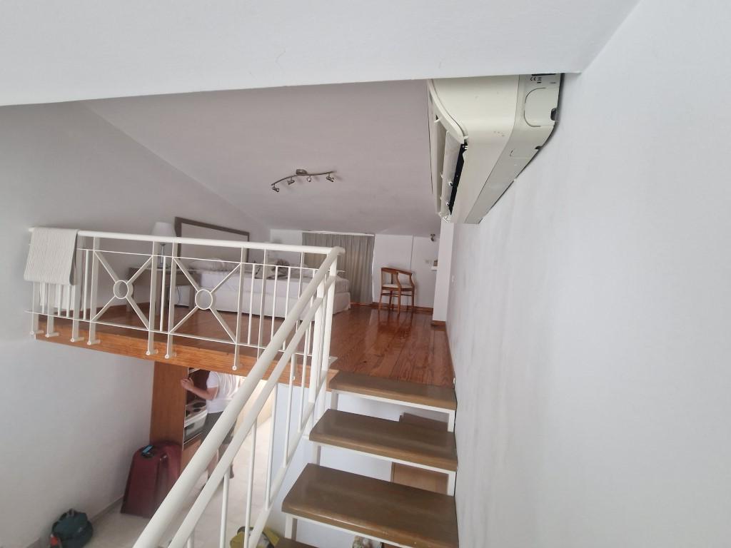 Air con blocks width of staircase