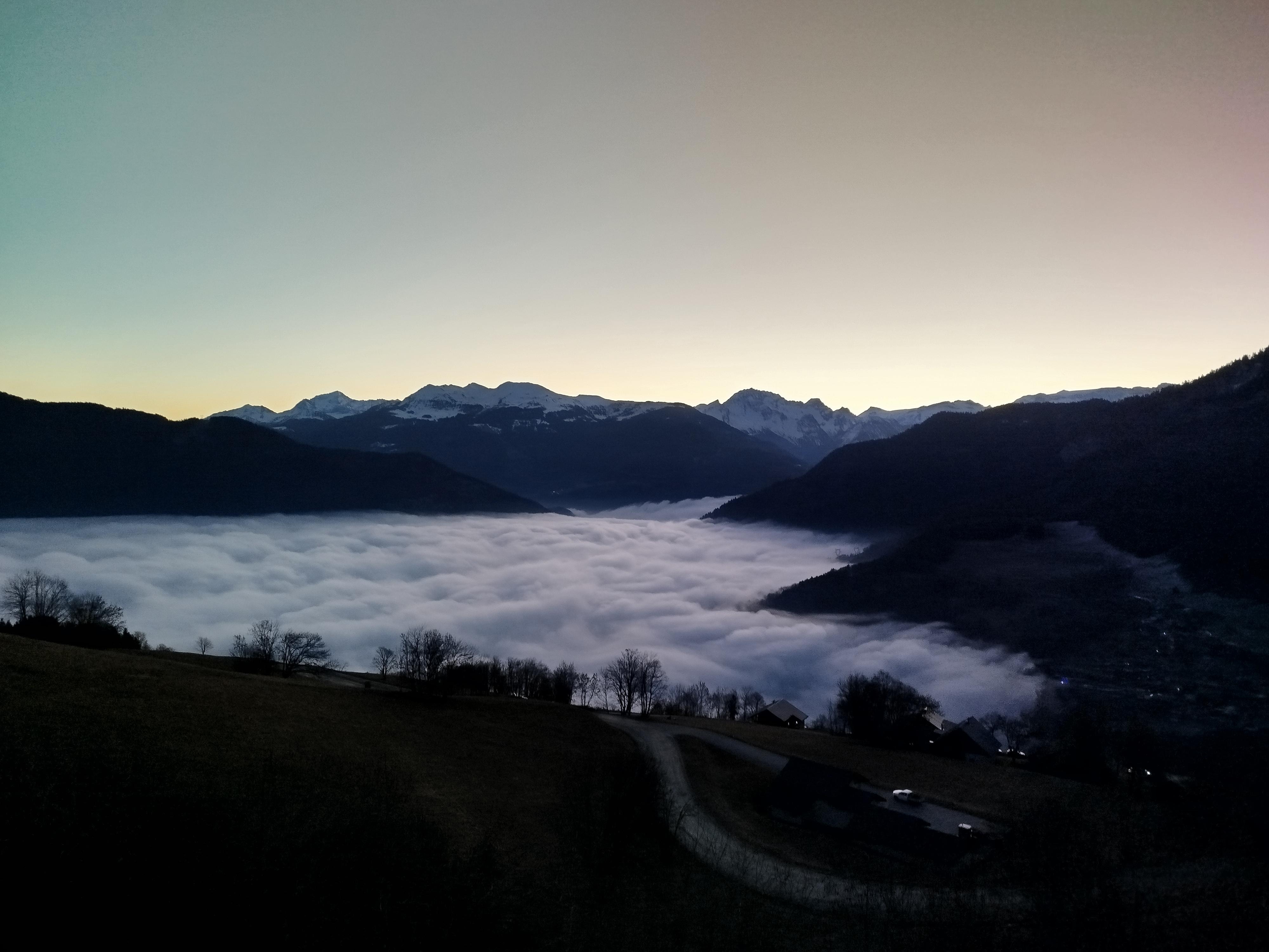 Sea of mist at dawn - from the balcony