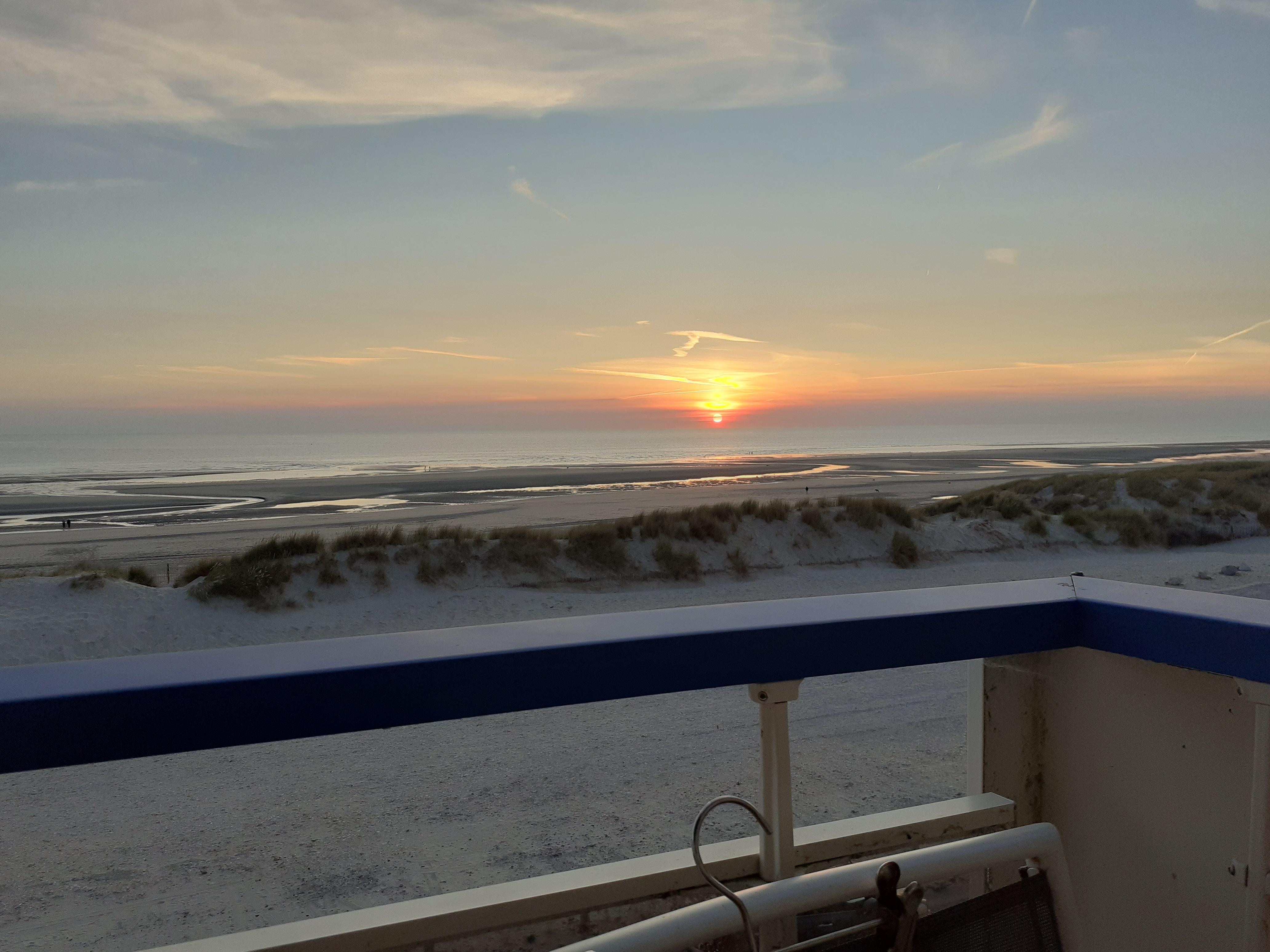 Un coucher de soleil.