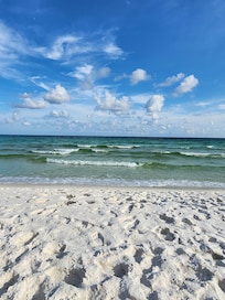 Gulf beach access right across the street from the house.