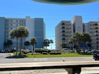 Perdido sky building on the left