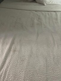 Stains on bedding
