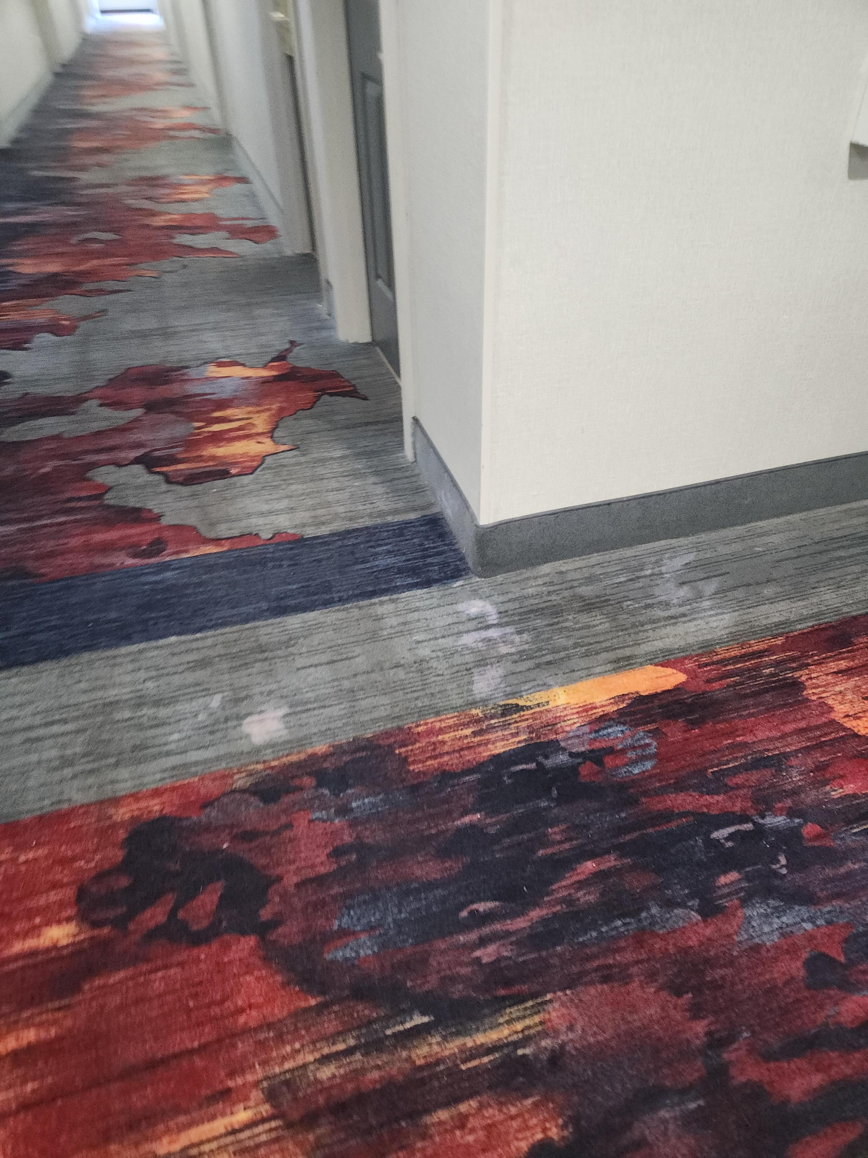 Urine bleached hallways