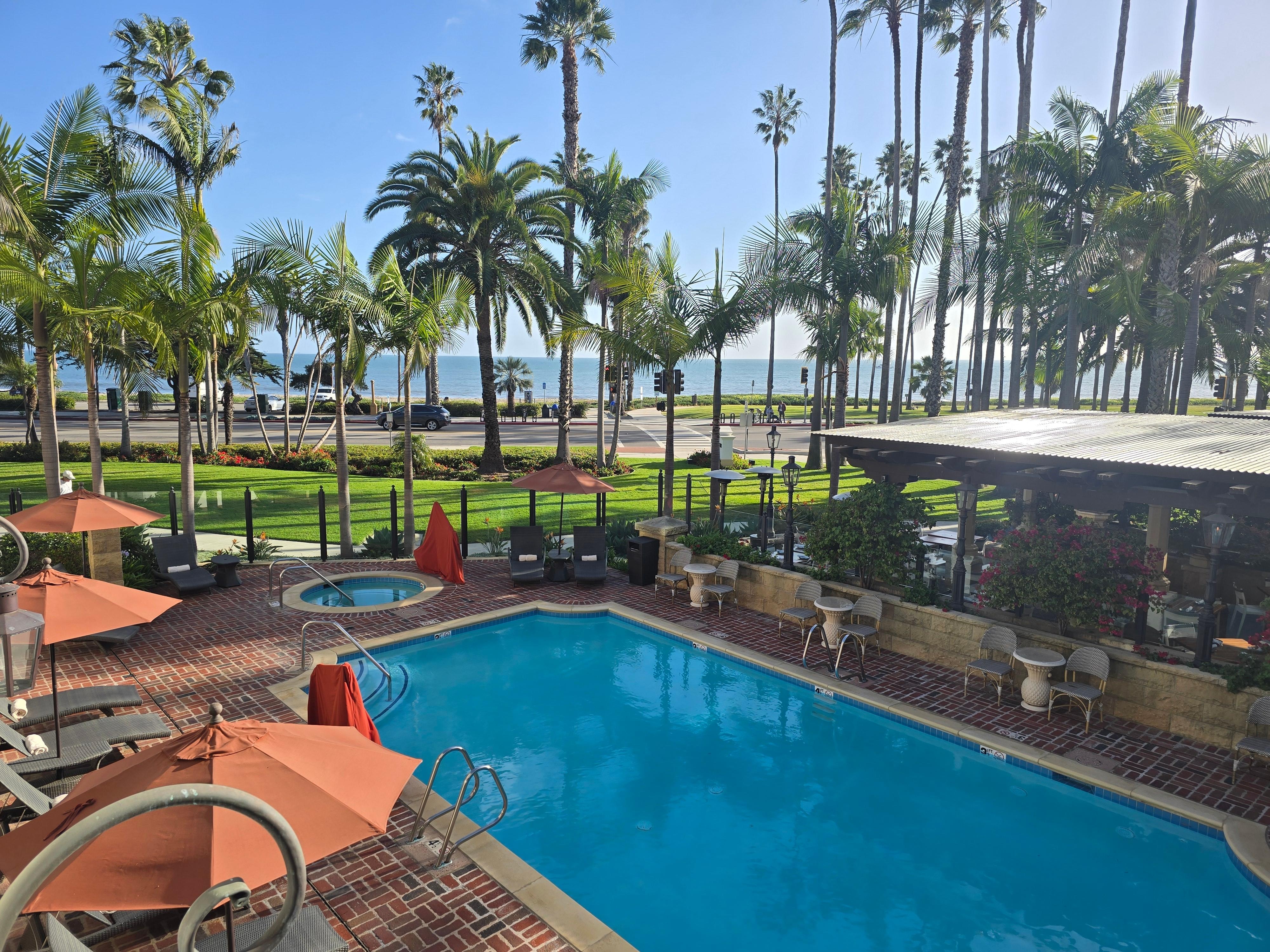 View from our room balcony 