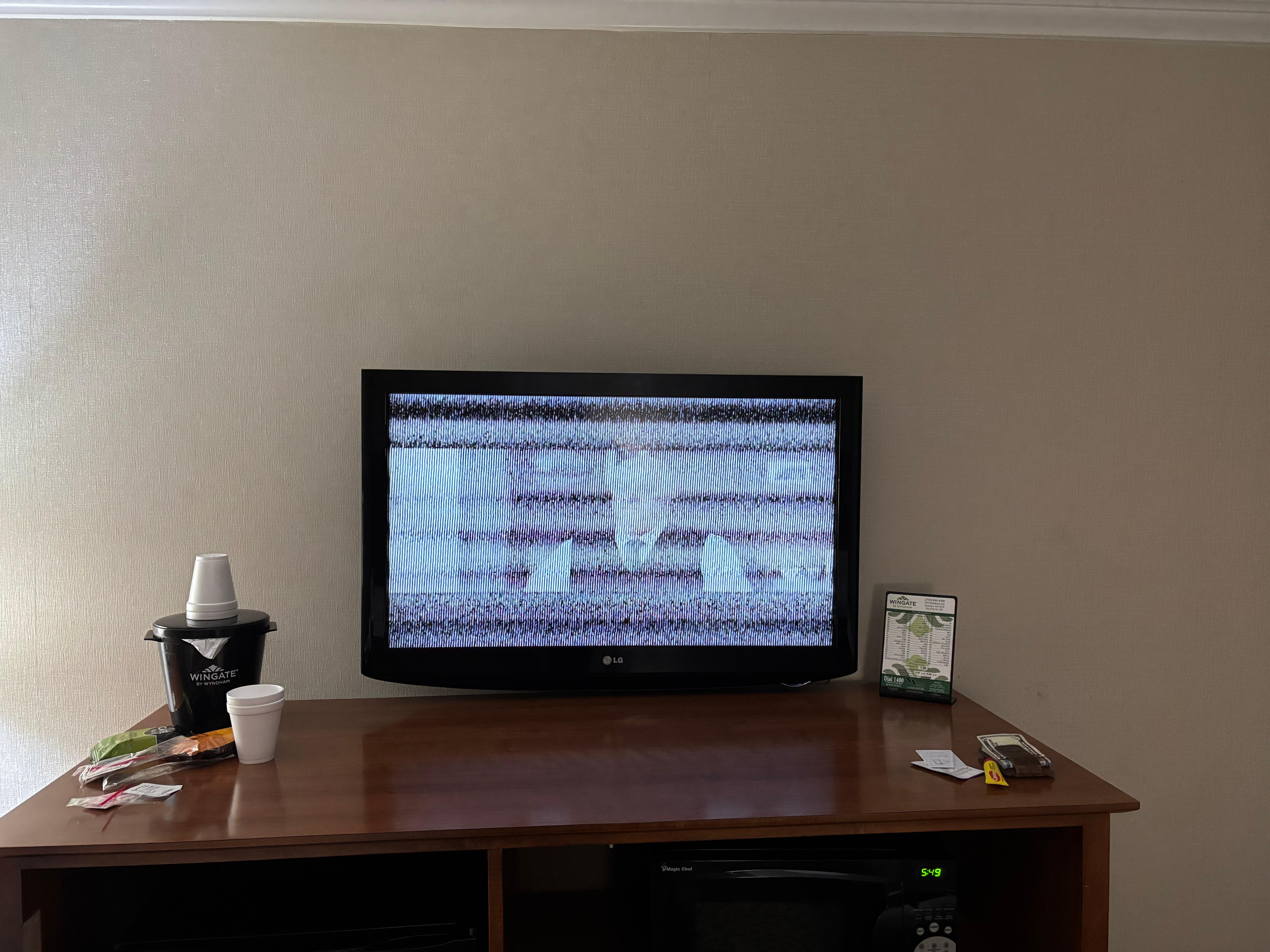 TV blurry and not working