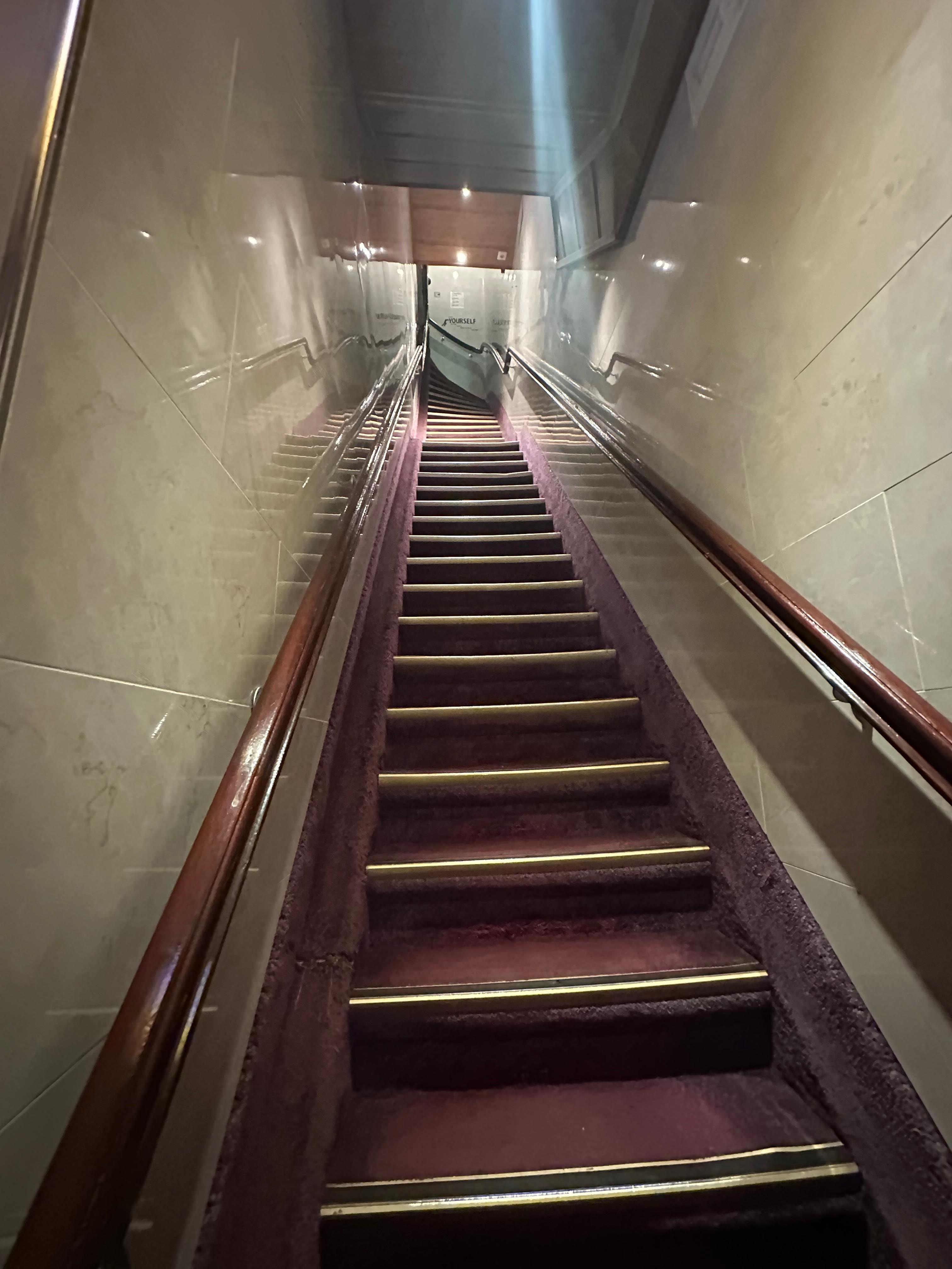 Be prepared for the stairs 