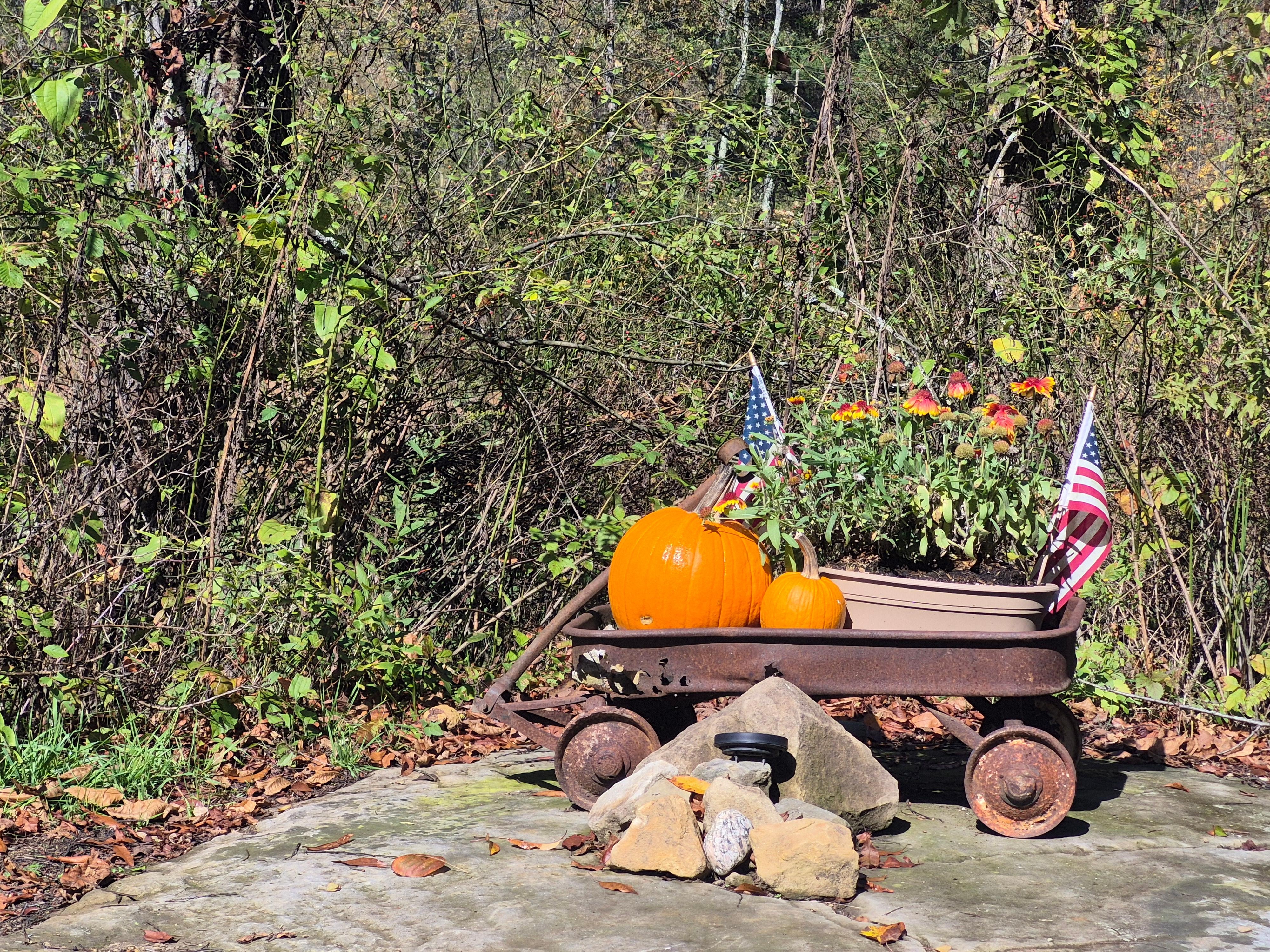 Fall decorations were perfect.