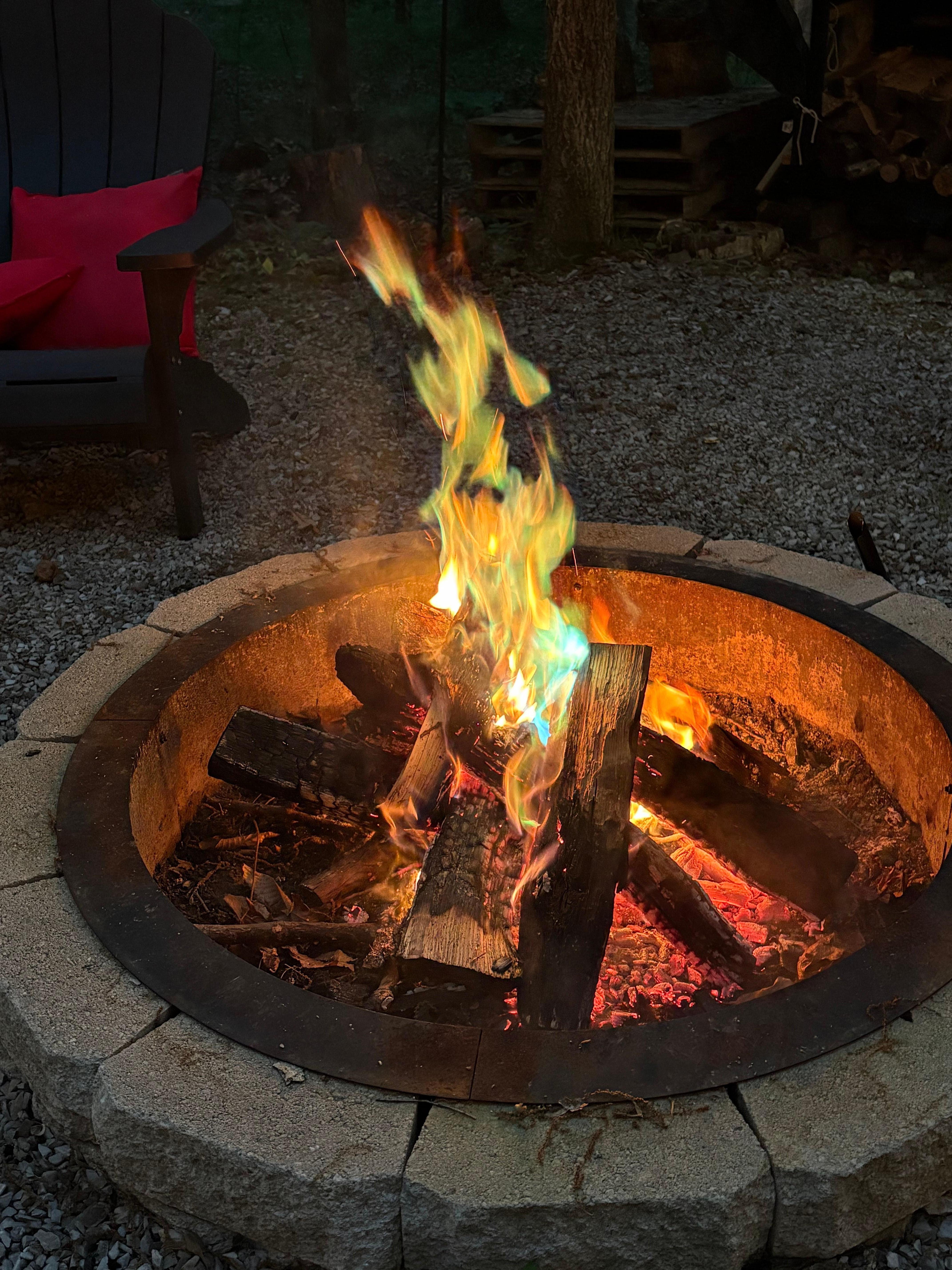 Relaxing fire pit