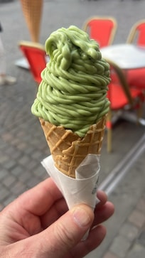 Ice cream treat on a hot day