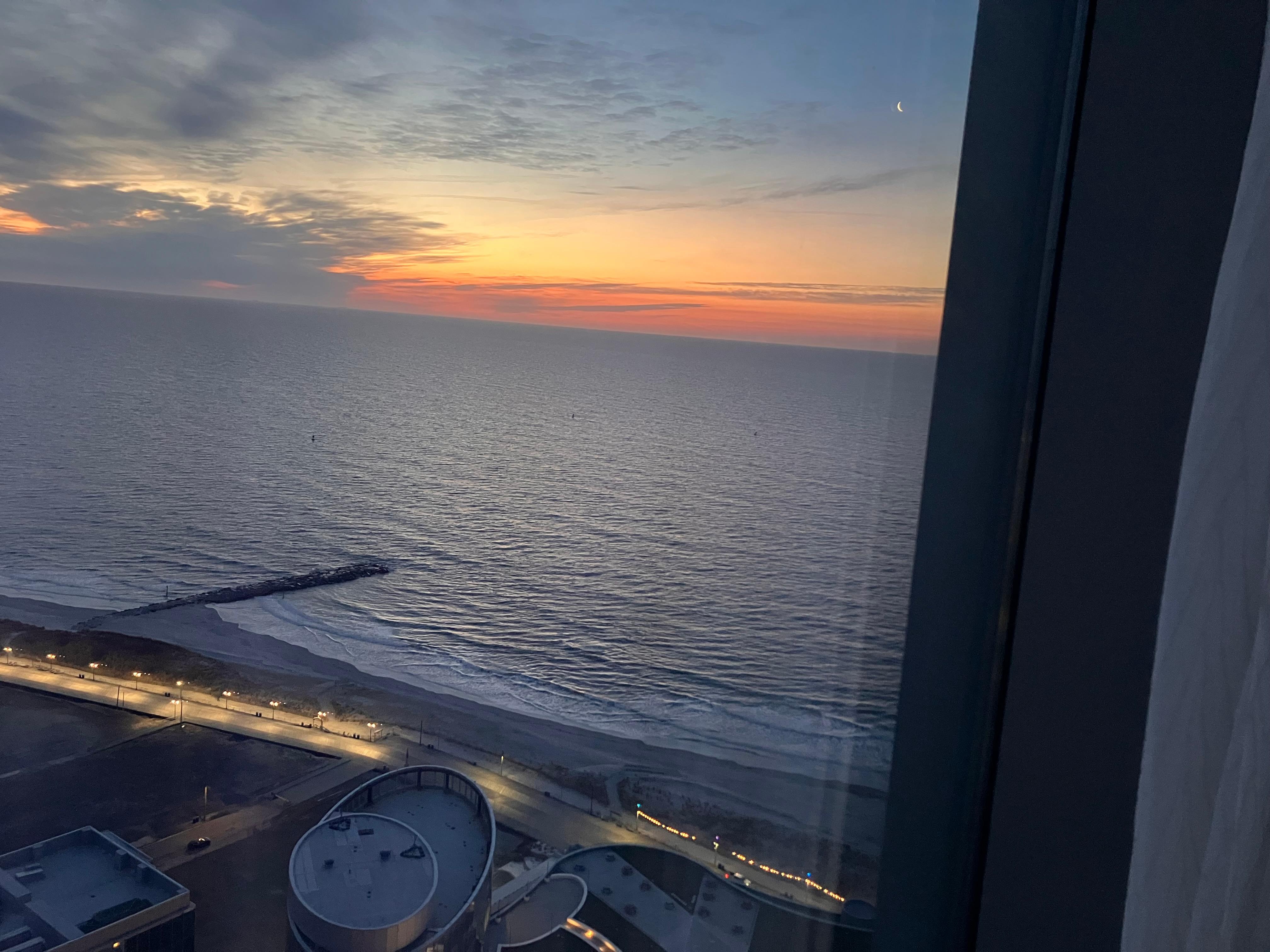 Sunrise from my ocean view room