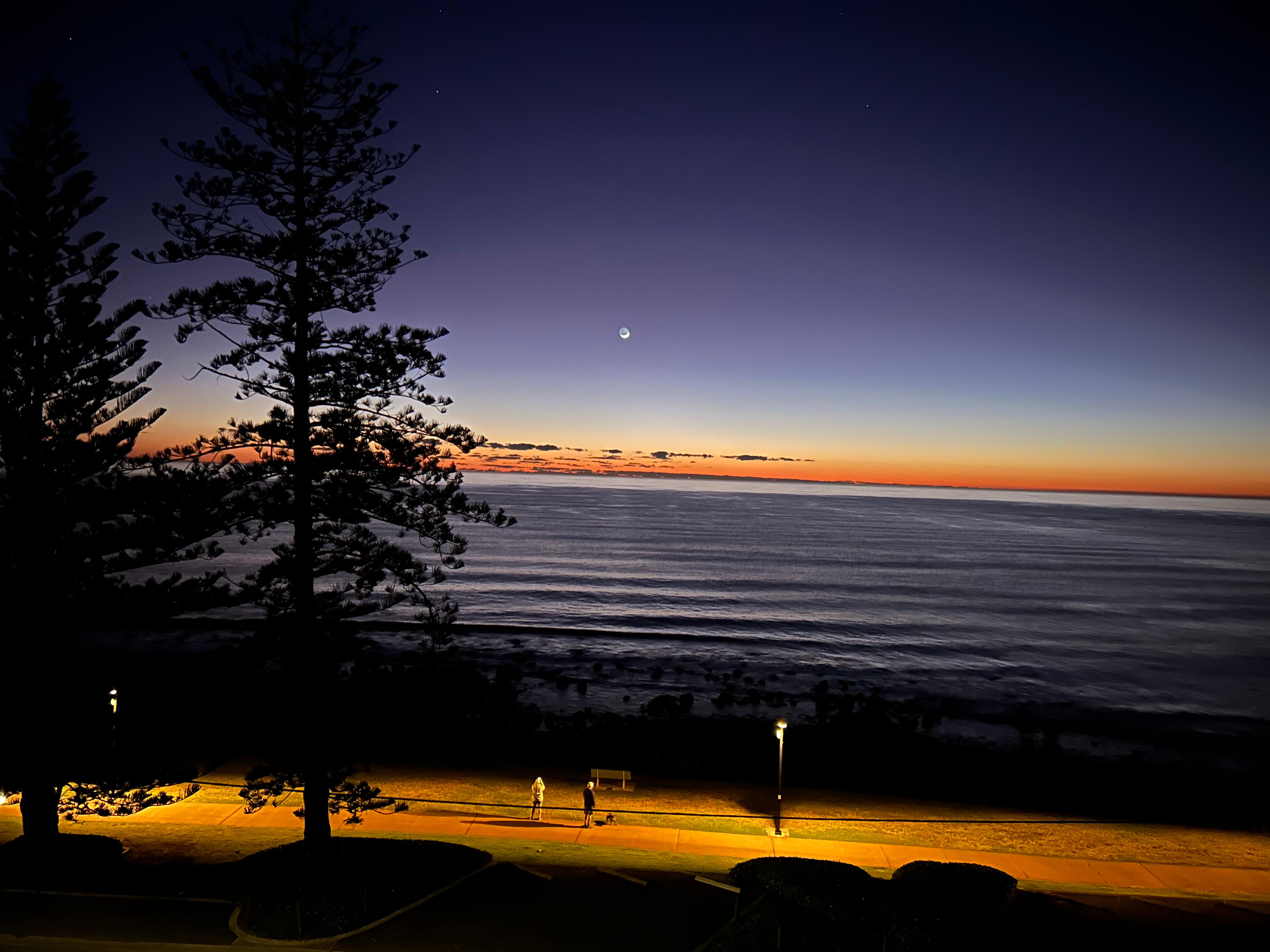 Mars in the morning sky