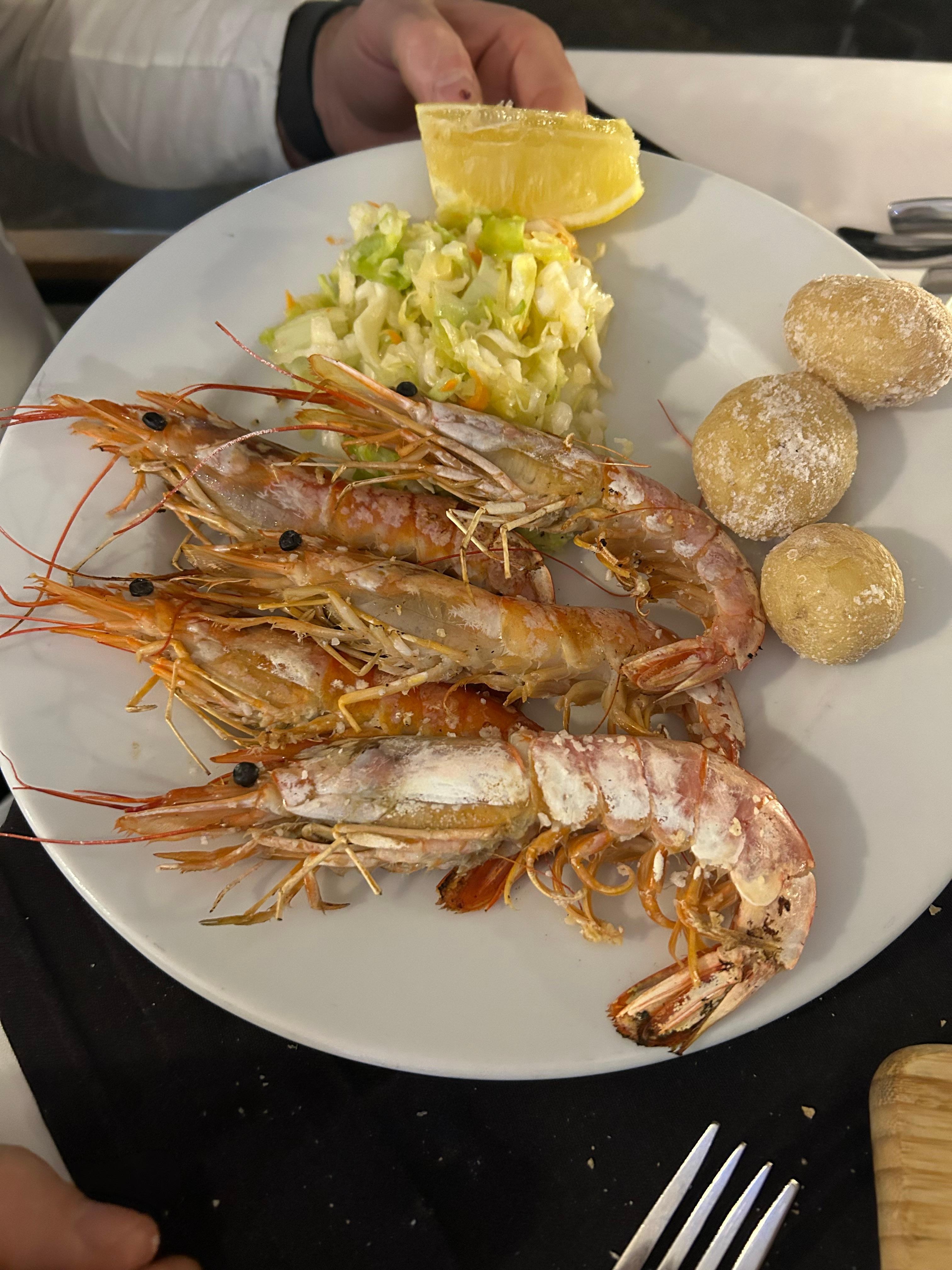 Dinner from the hotel restaurant 