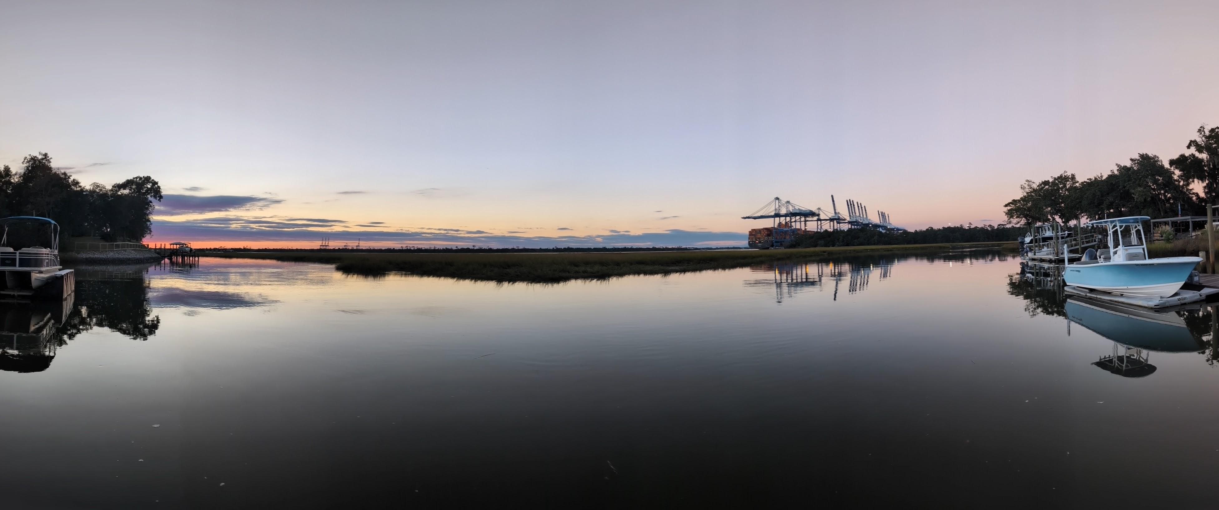 Panoramic from the dock