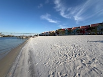 White sand beach steps from your door, beautiful!