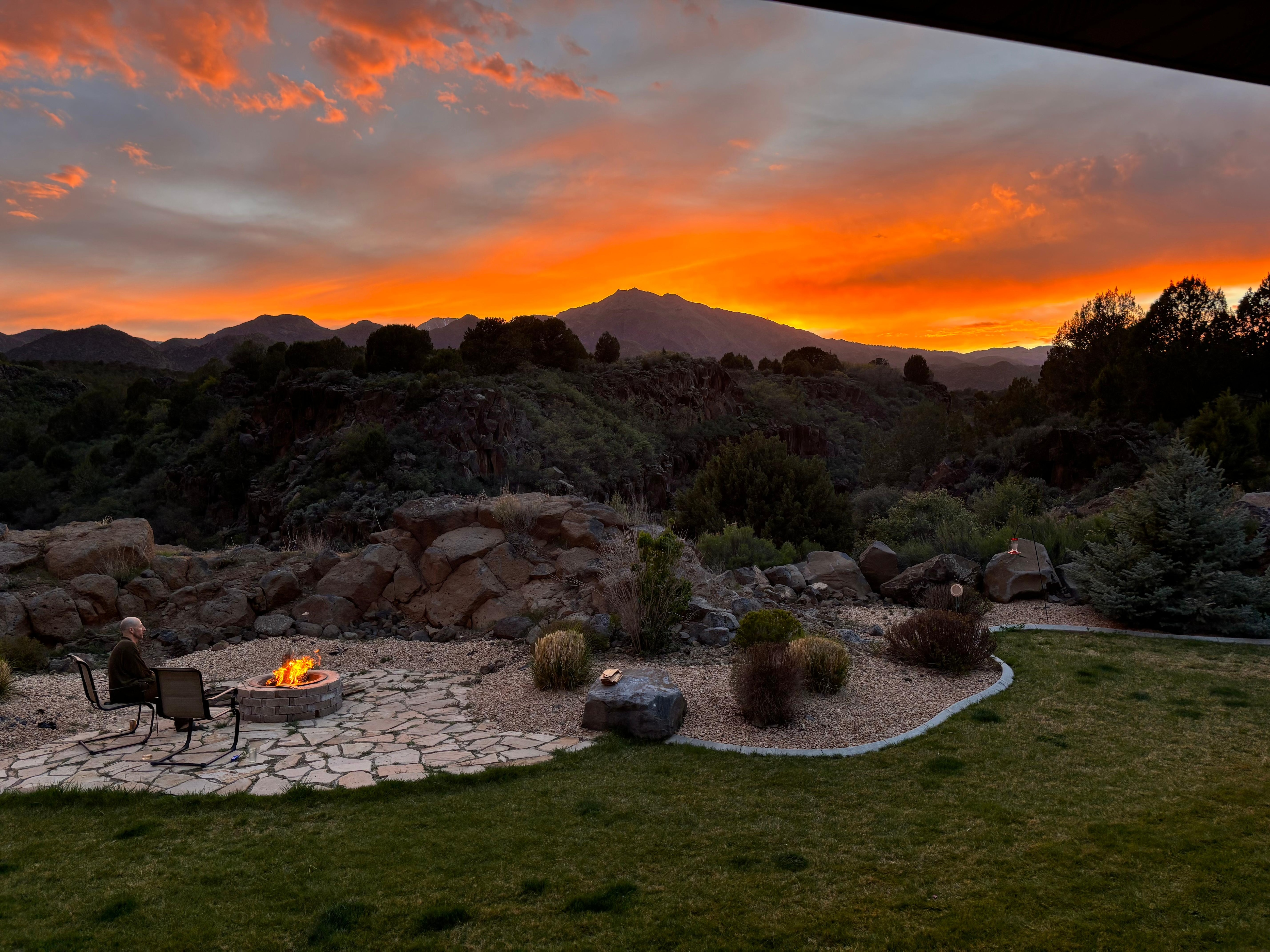 Sunset in the backyard 