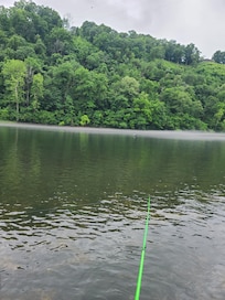 Peaceful fishing from the covered dock