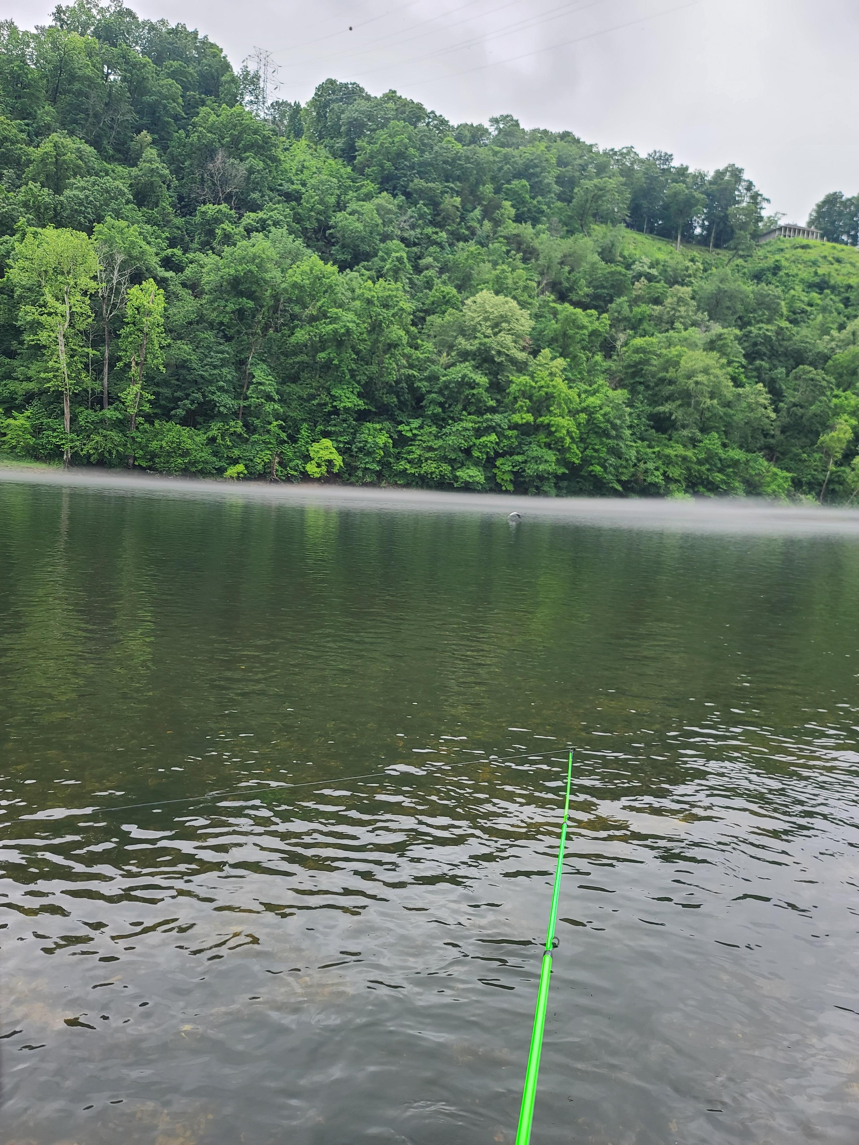 Peaceful fishing from the covered dock