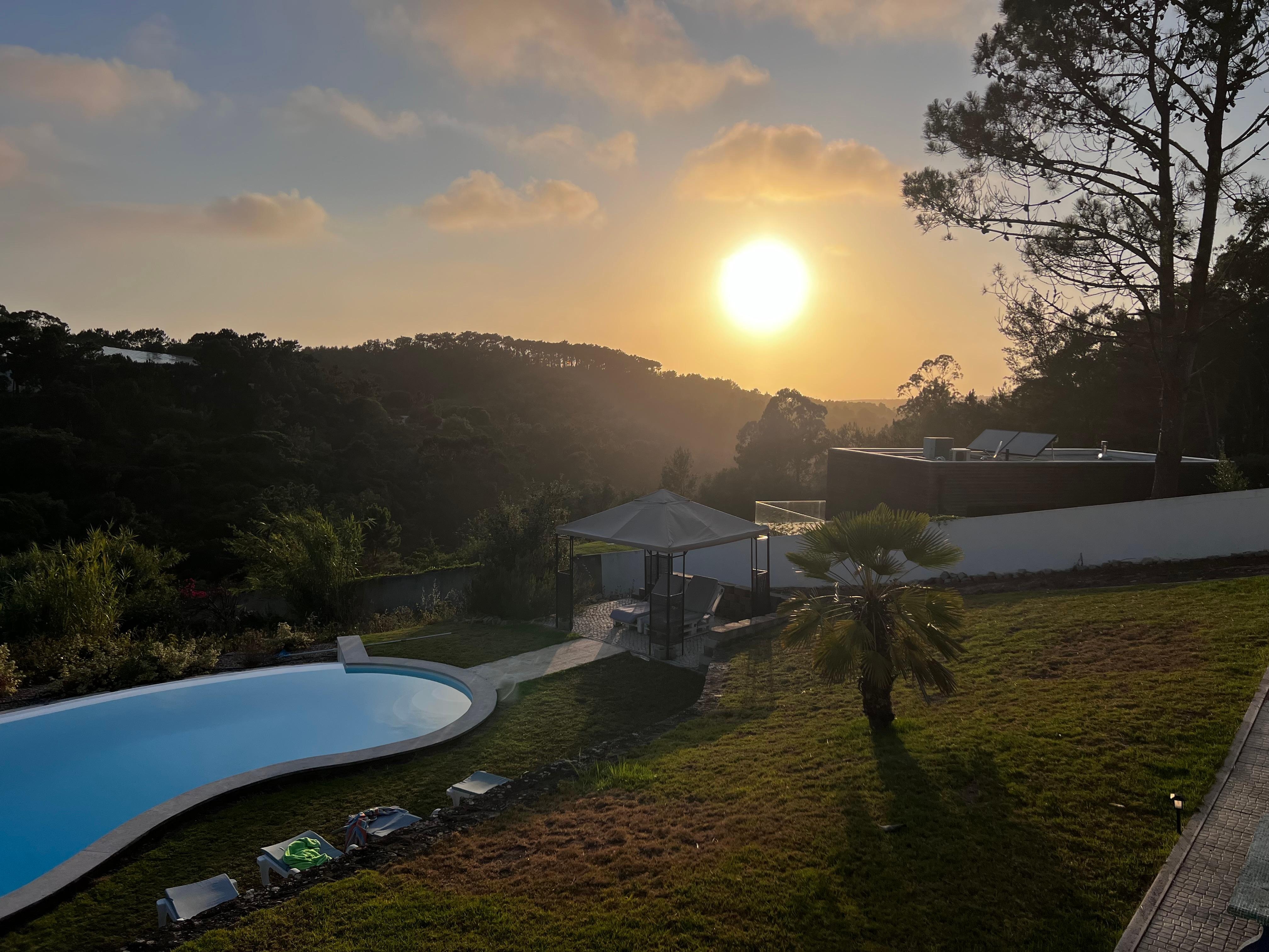 Sunset from the terrace