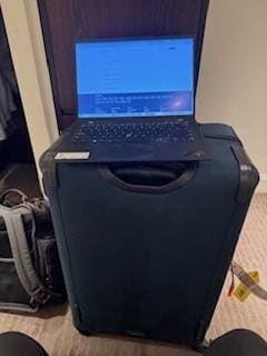 my desk for a zoom call