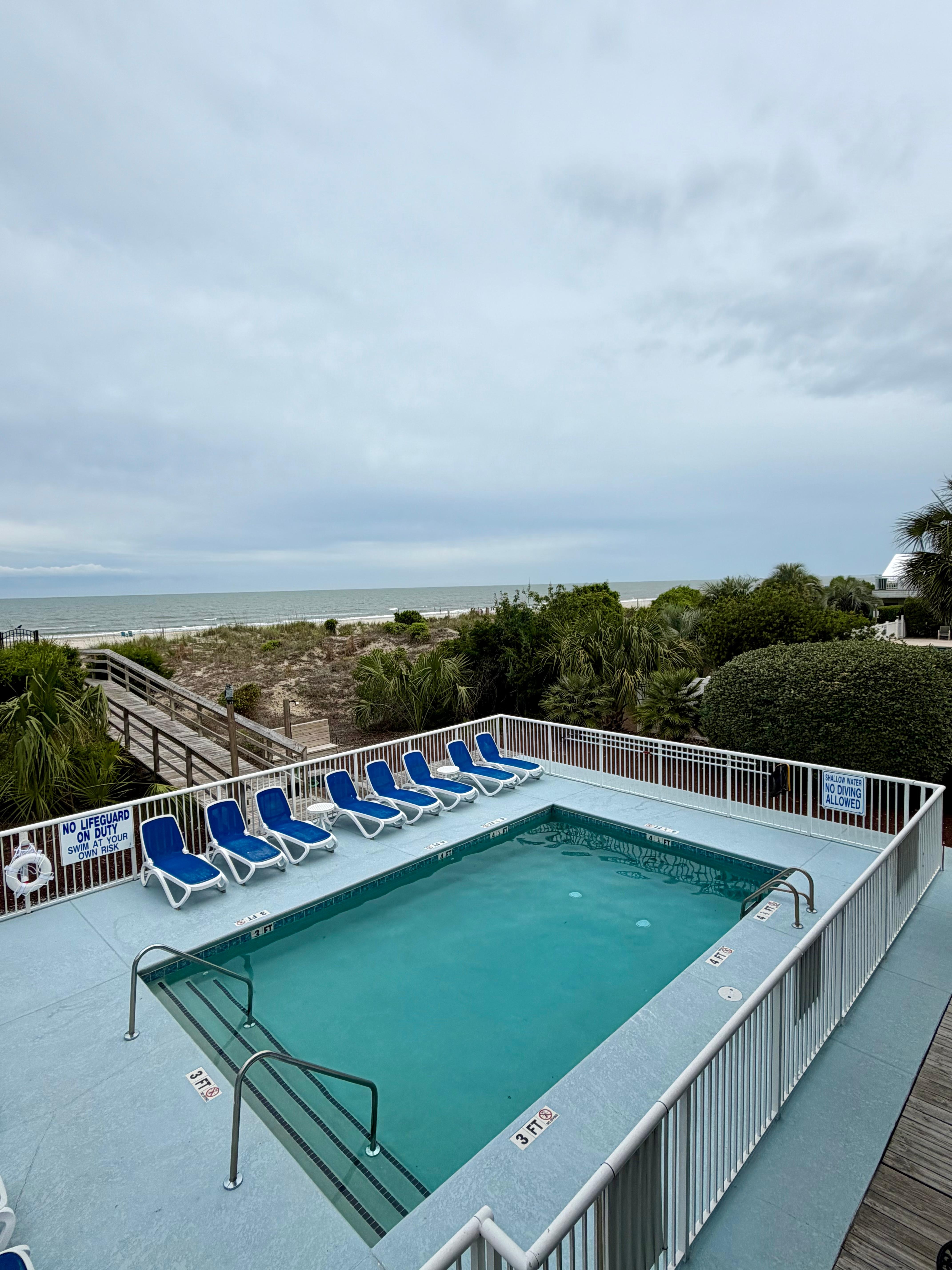 View from the covered back deck