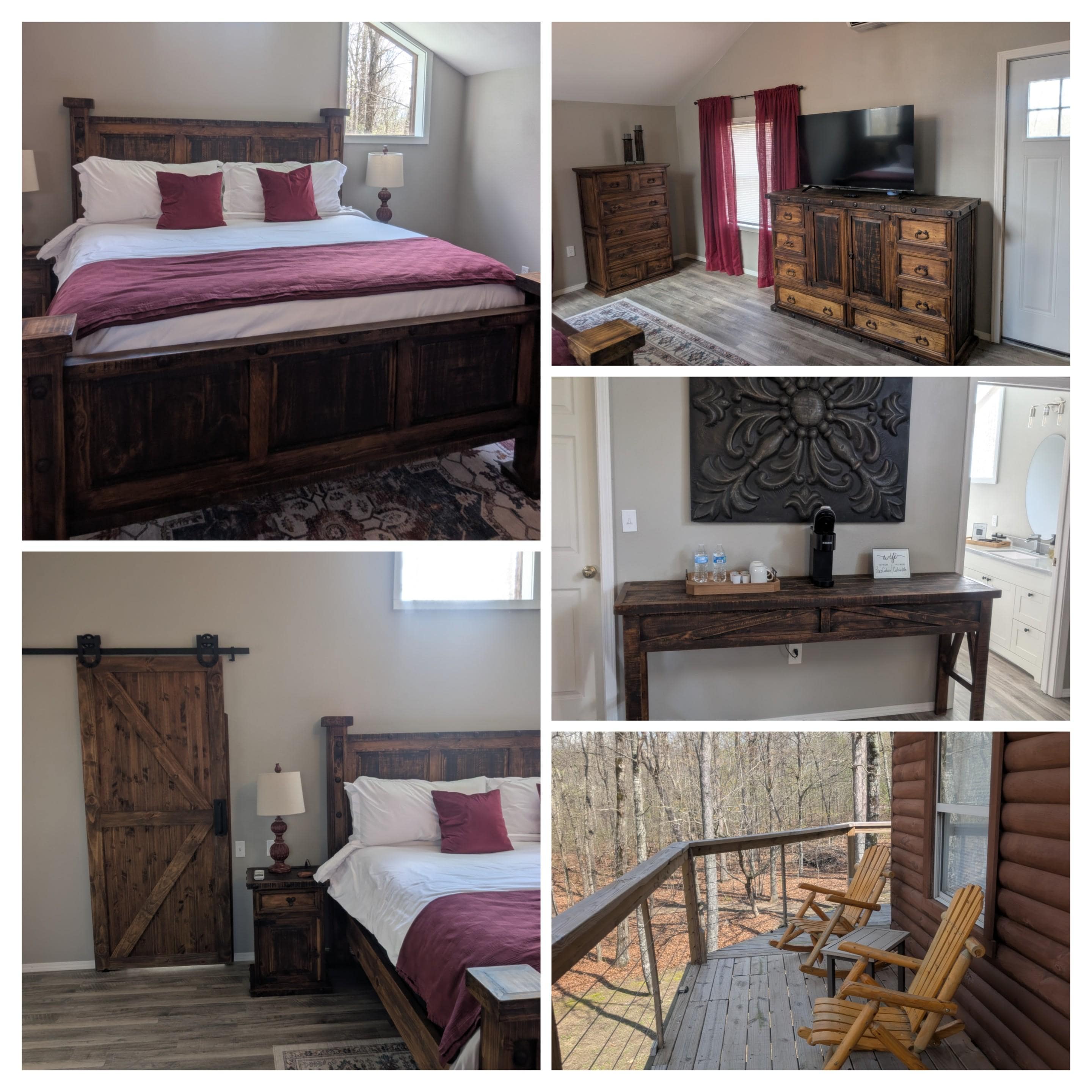 Master bedroom and balcony