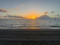 Sunrise from the hotel’s private beach five minutes walk