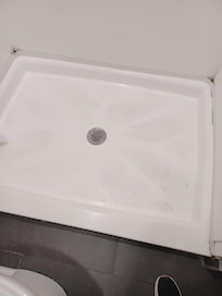 The mold on the corners were darker than they appear in the photo.