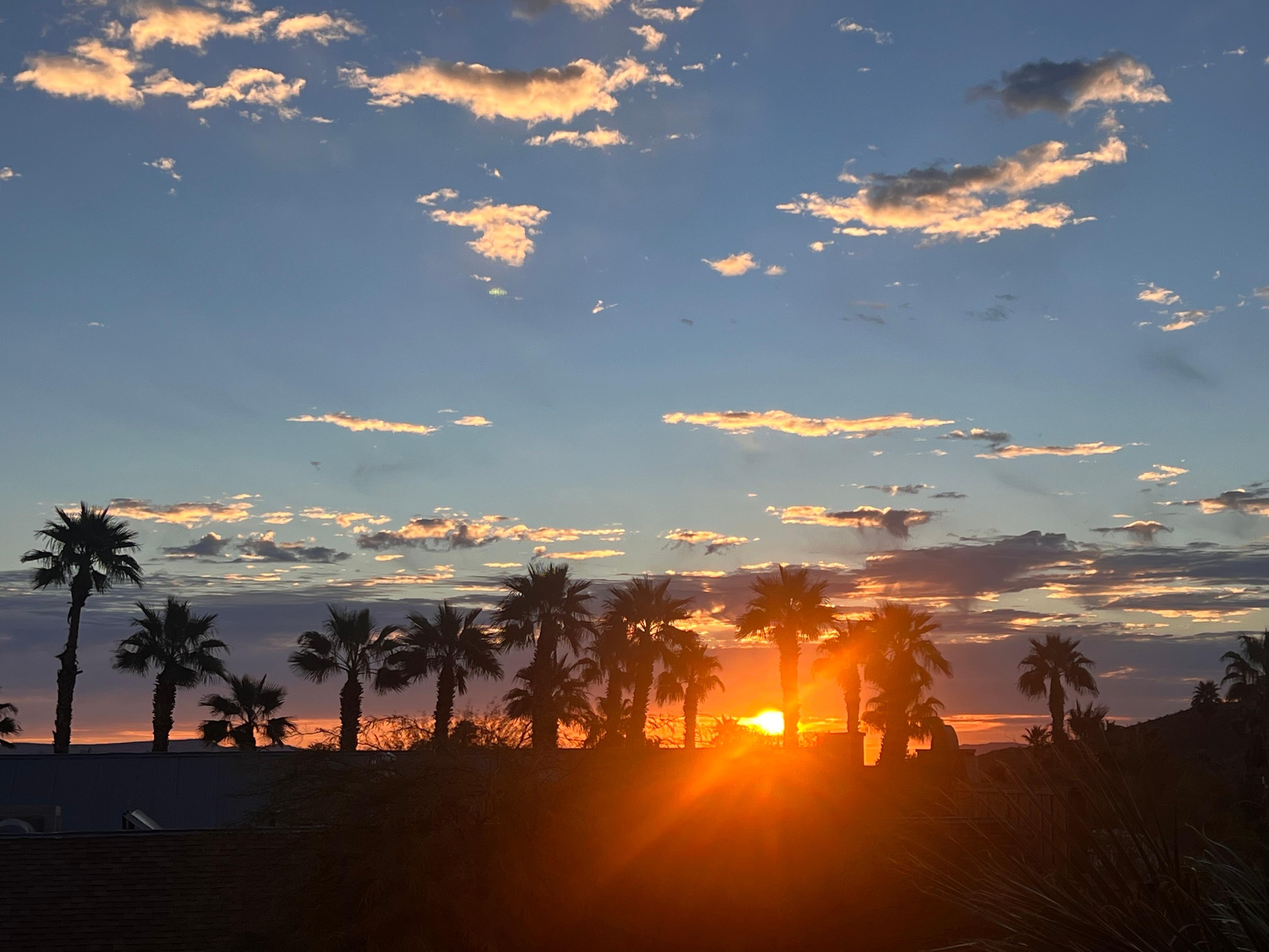 The sunrise view from my room.