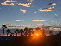 The sunrise view from my room.