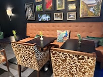 Concirege lounge highlighting the decor