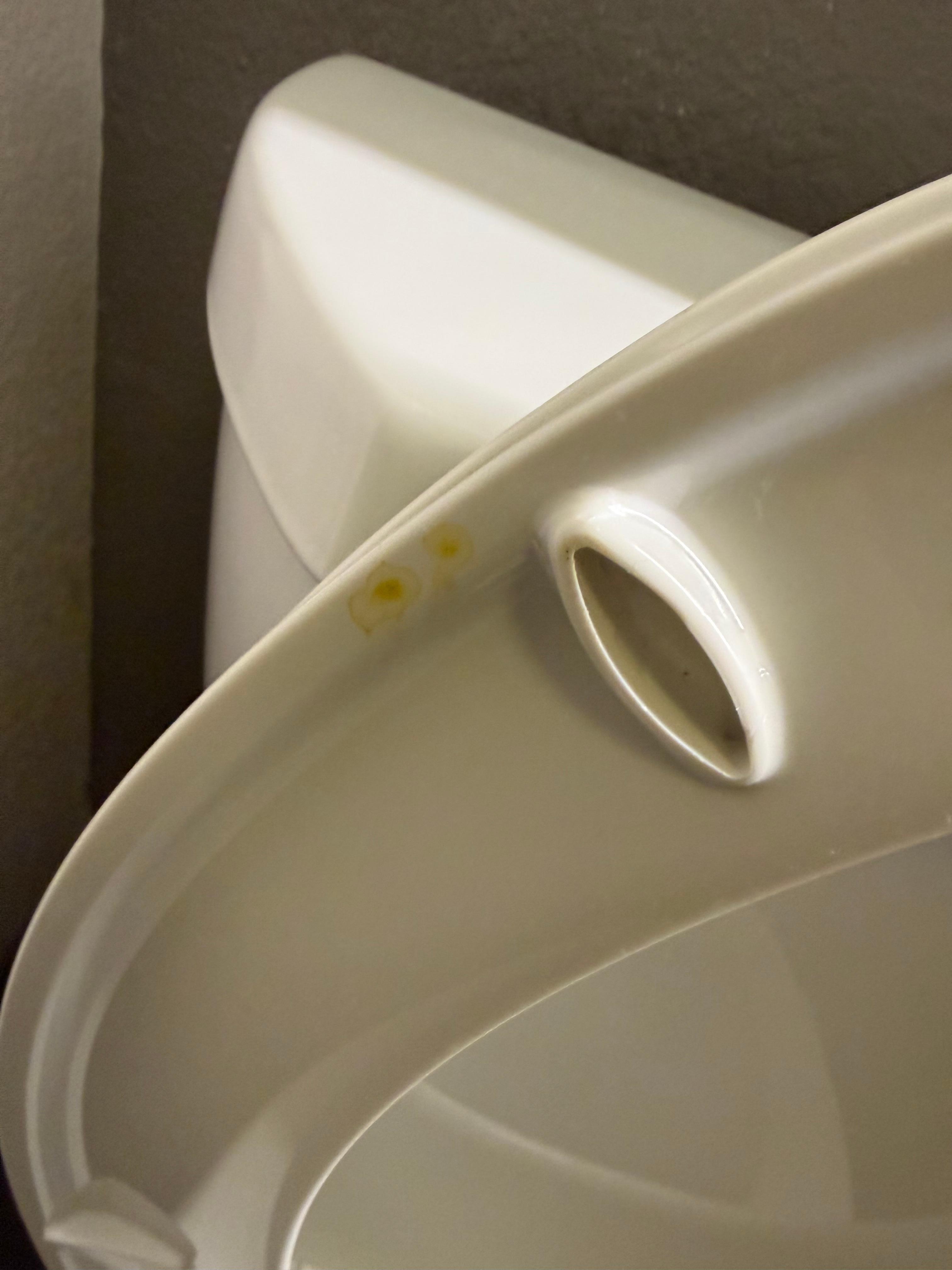 On the toilet nasty.