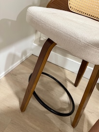 Broken counter chair.