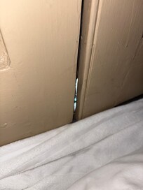 Balcony door gaps
