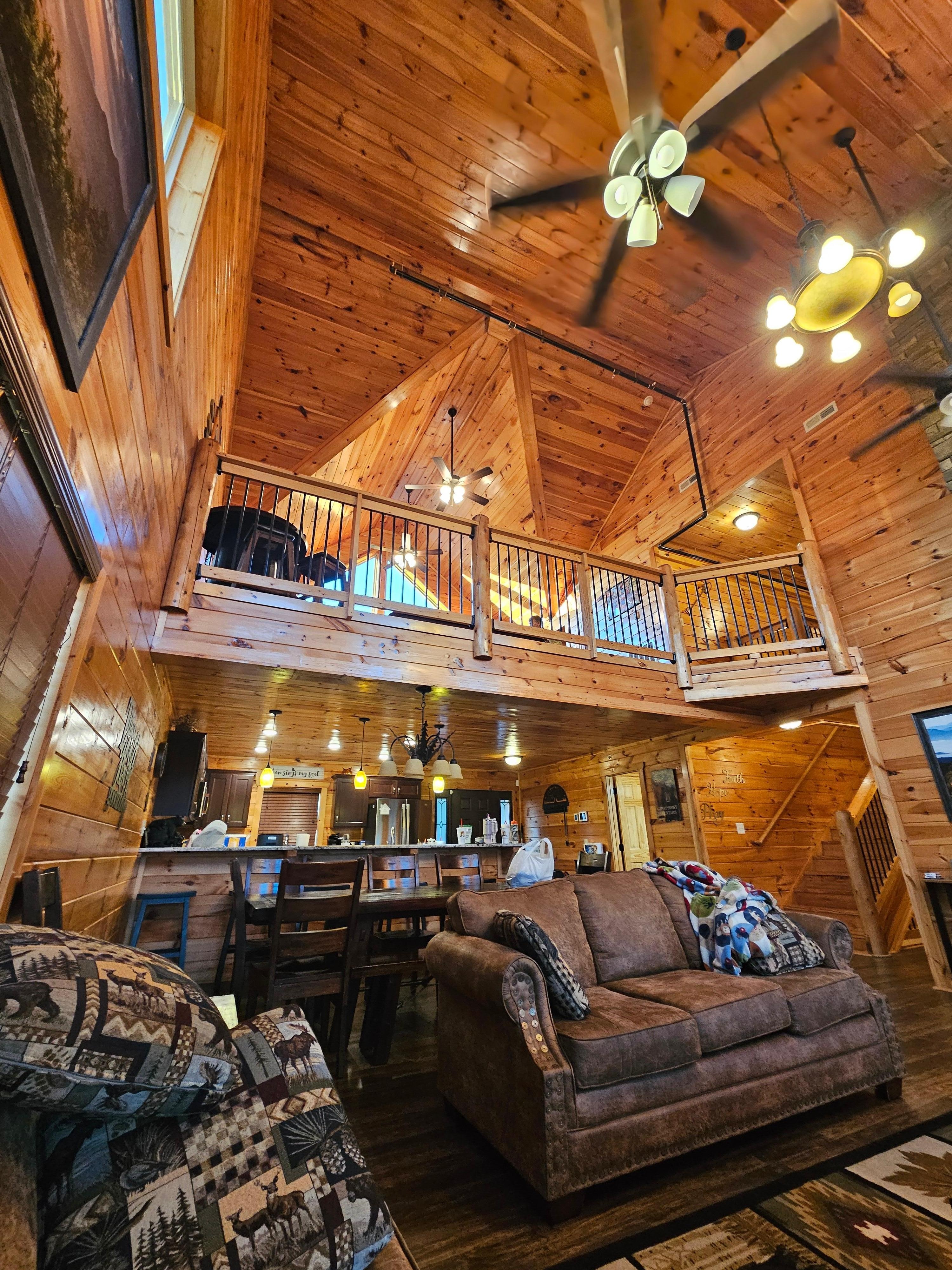 Game room, loft area