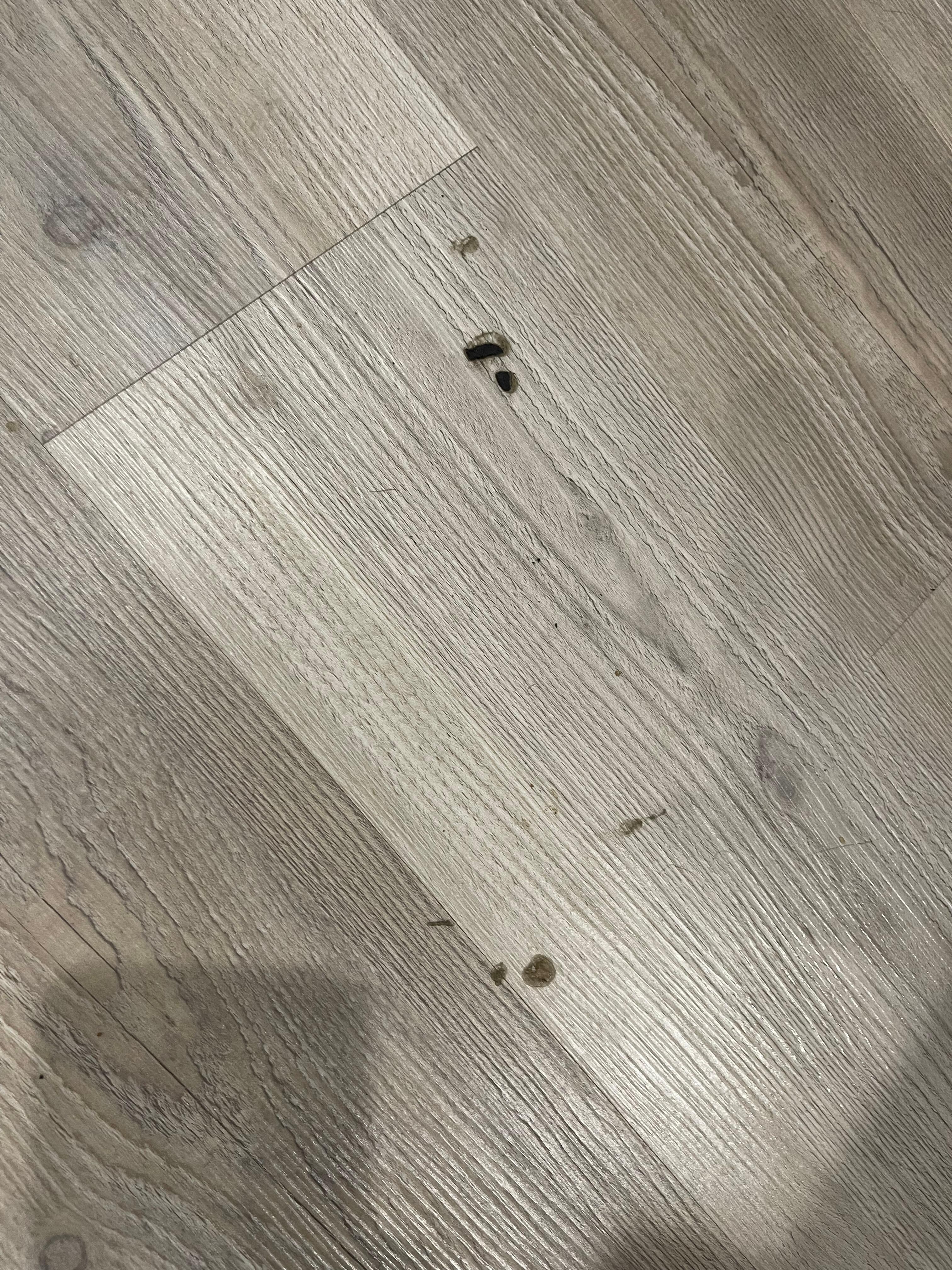 Dirt and unknown on floors