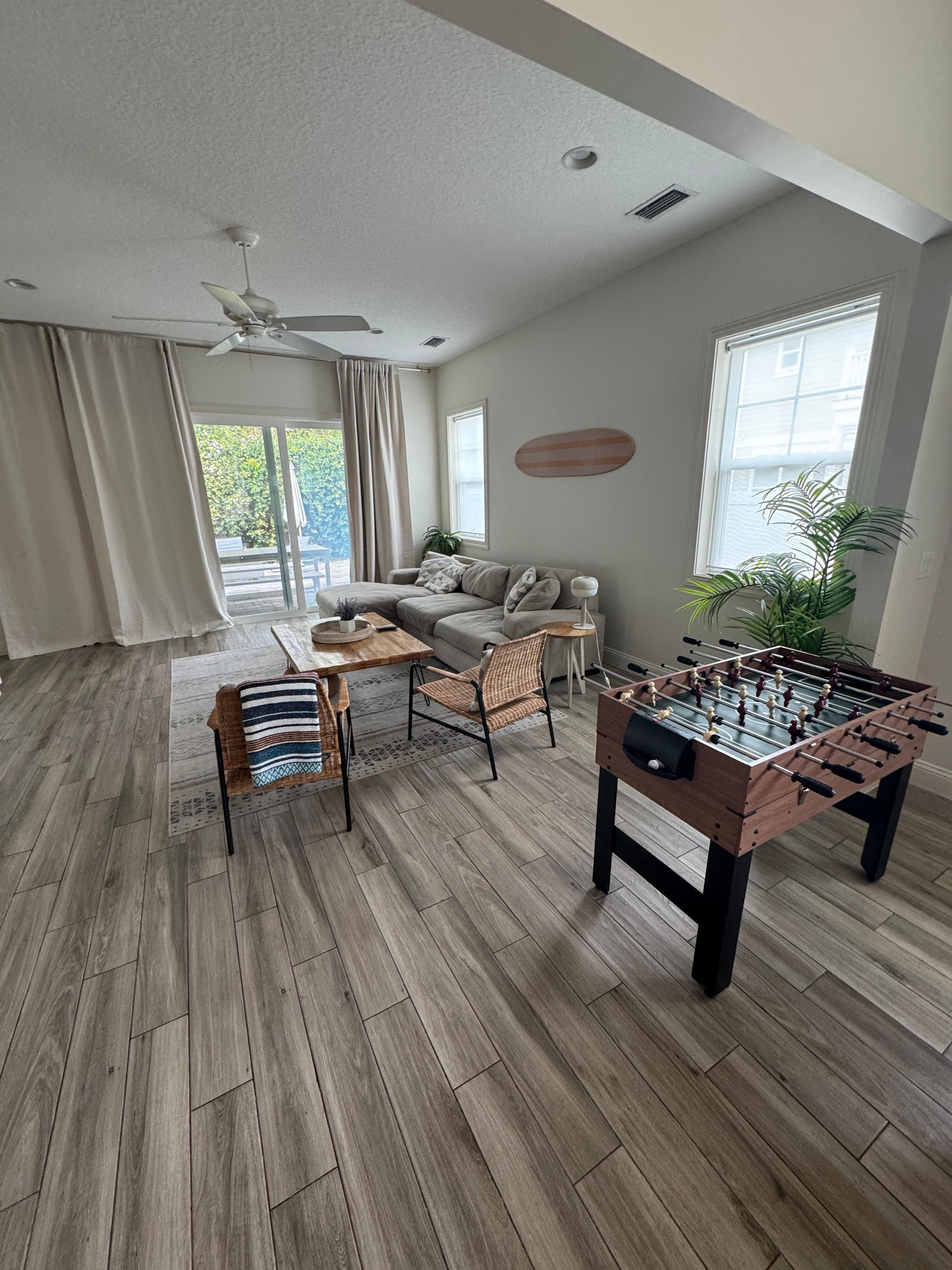 Not a ton of seating but comfortable room