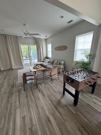 Not a ton of seating but comfortable room