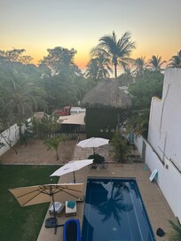 Pool view from top terrace