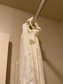 Shower curtain ripped
