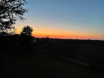Beautiful sunset view from master bedroom.