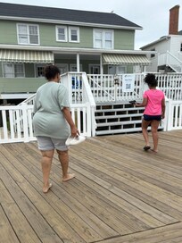 Boardwalk right by the house entrance.