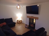 Dual room log burner was bliss!