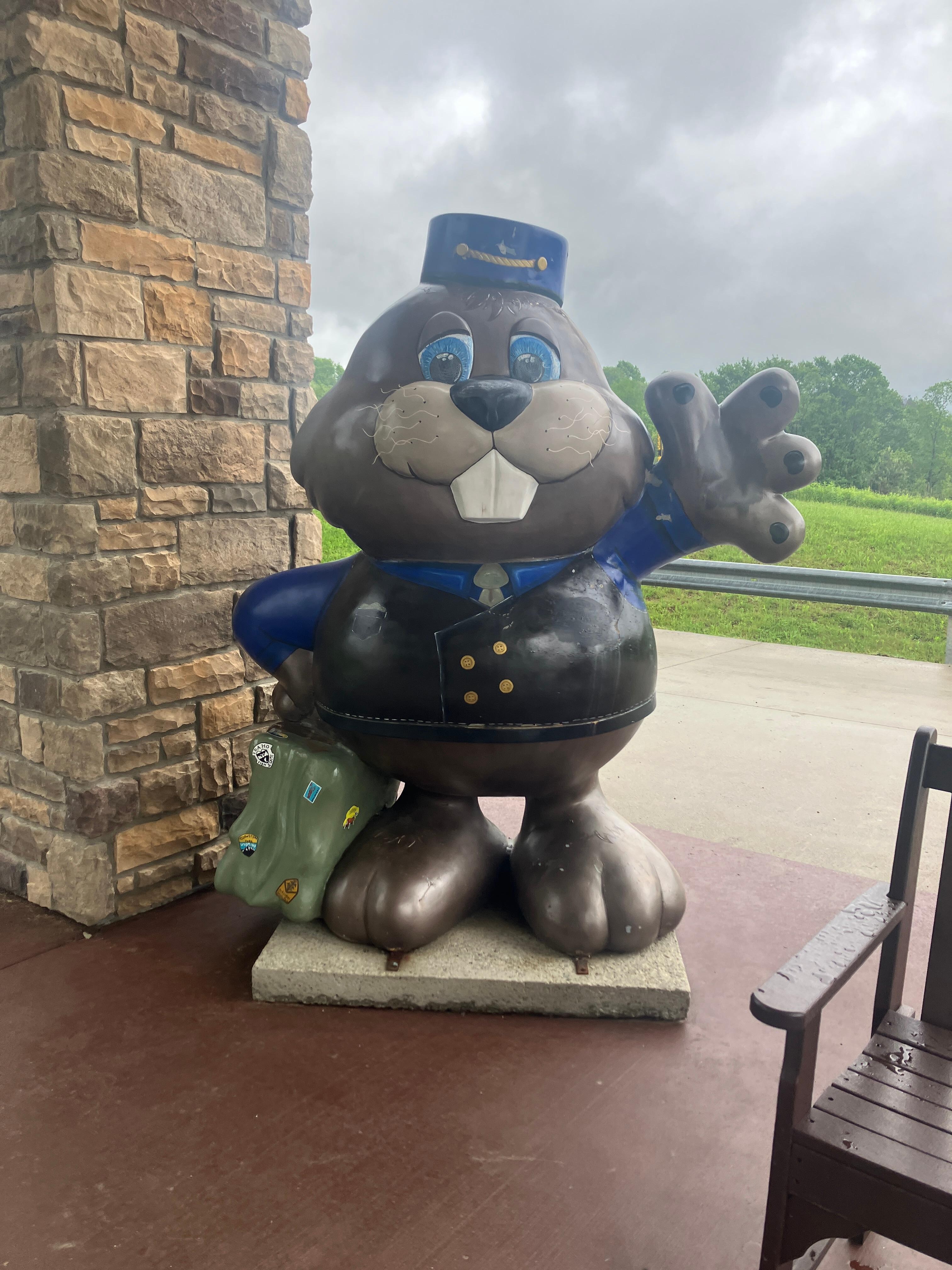  Punxsutawney Phil greets you when you arrive! 