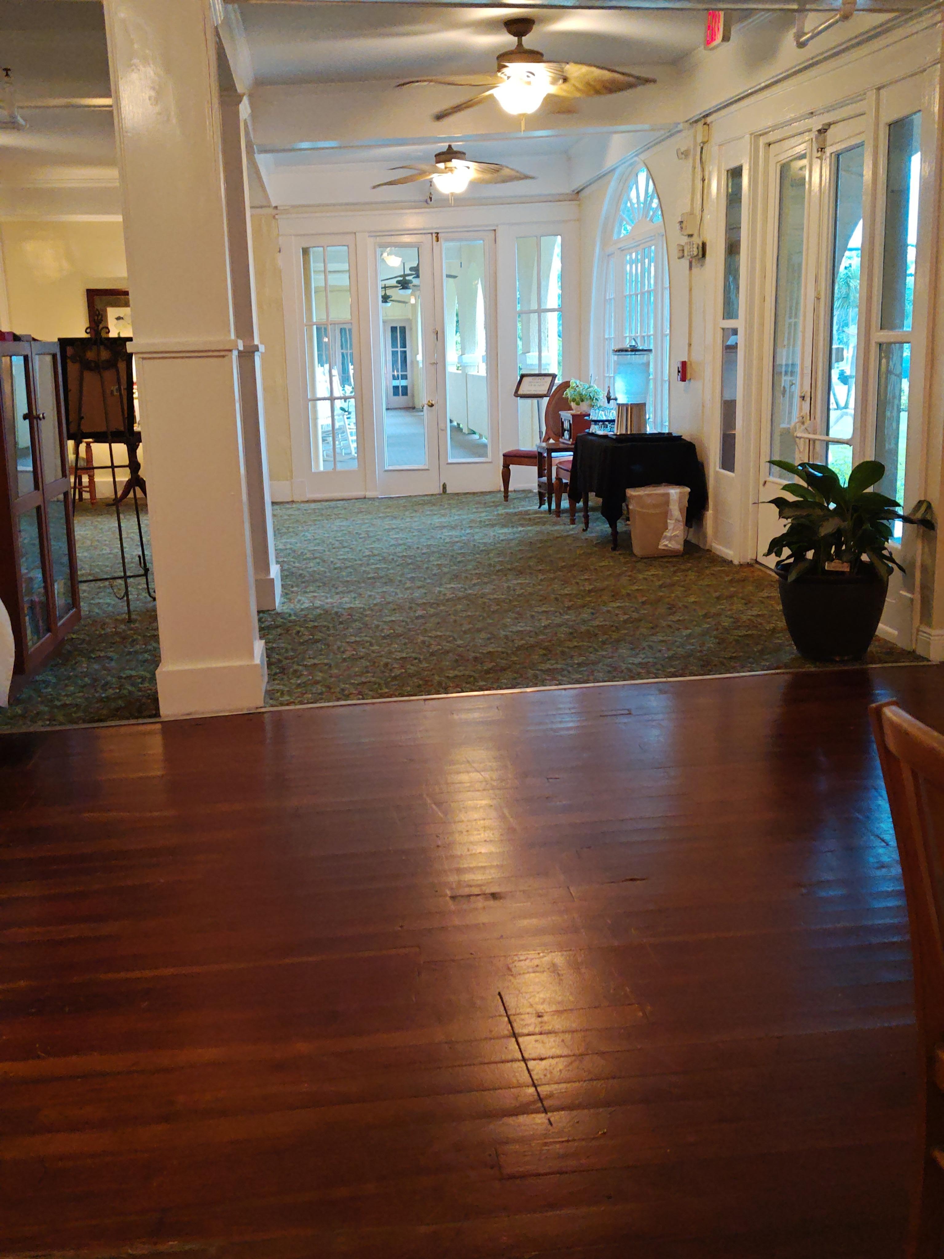 Lobby. Wood floors! Hardly a creak!