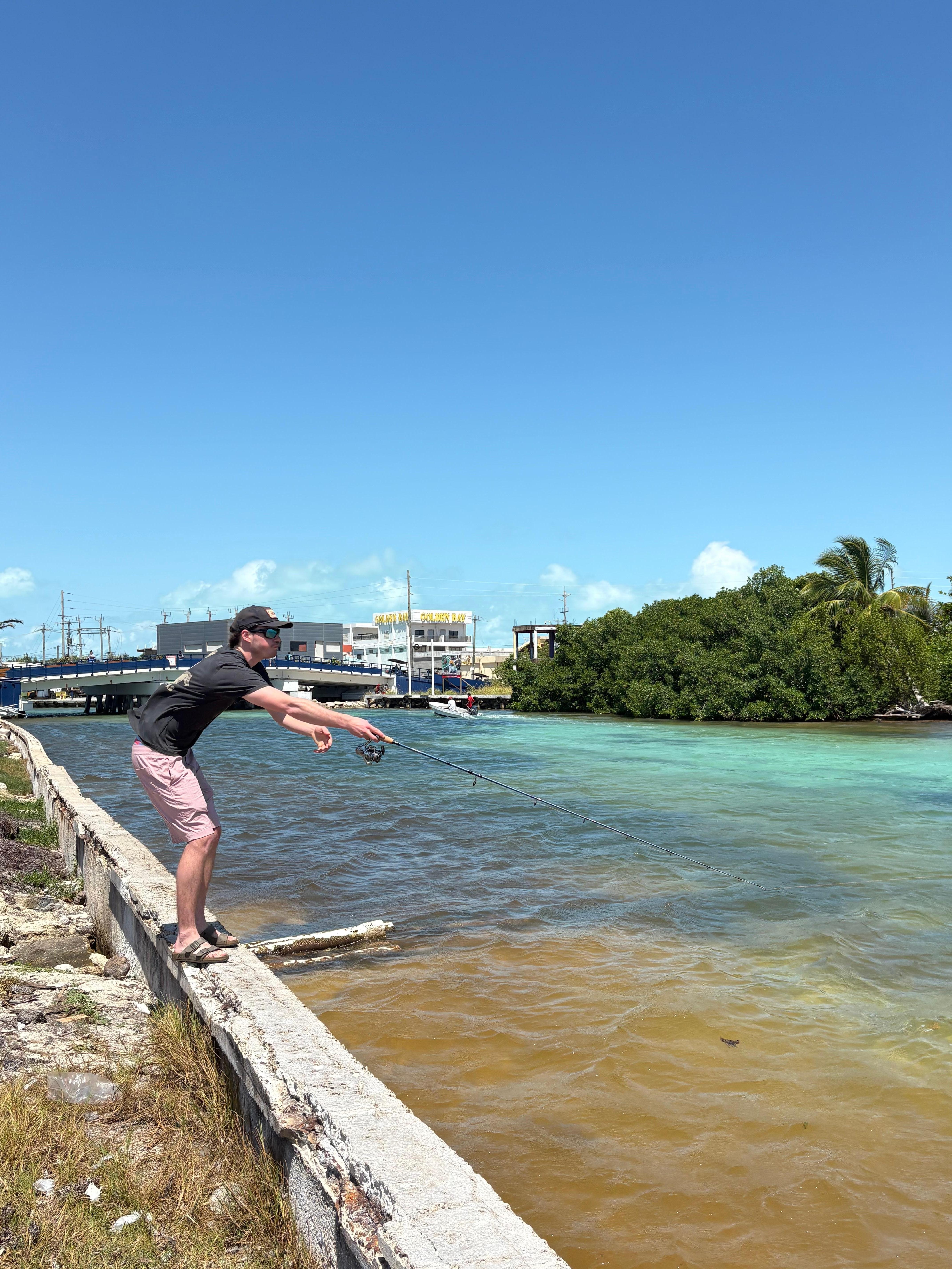 Fishing on the channel 