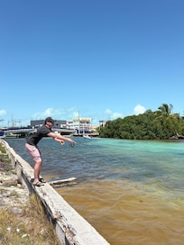 Fishing on the channel