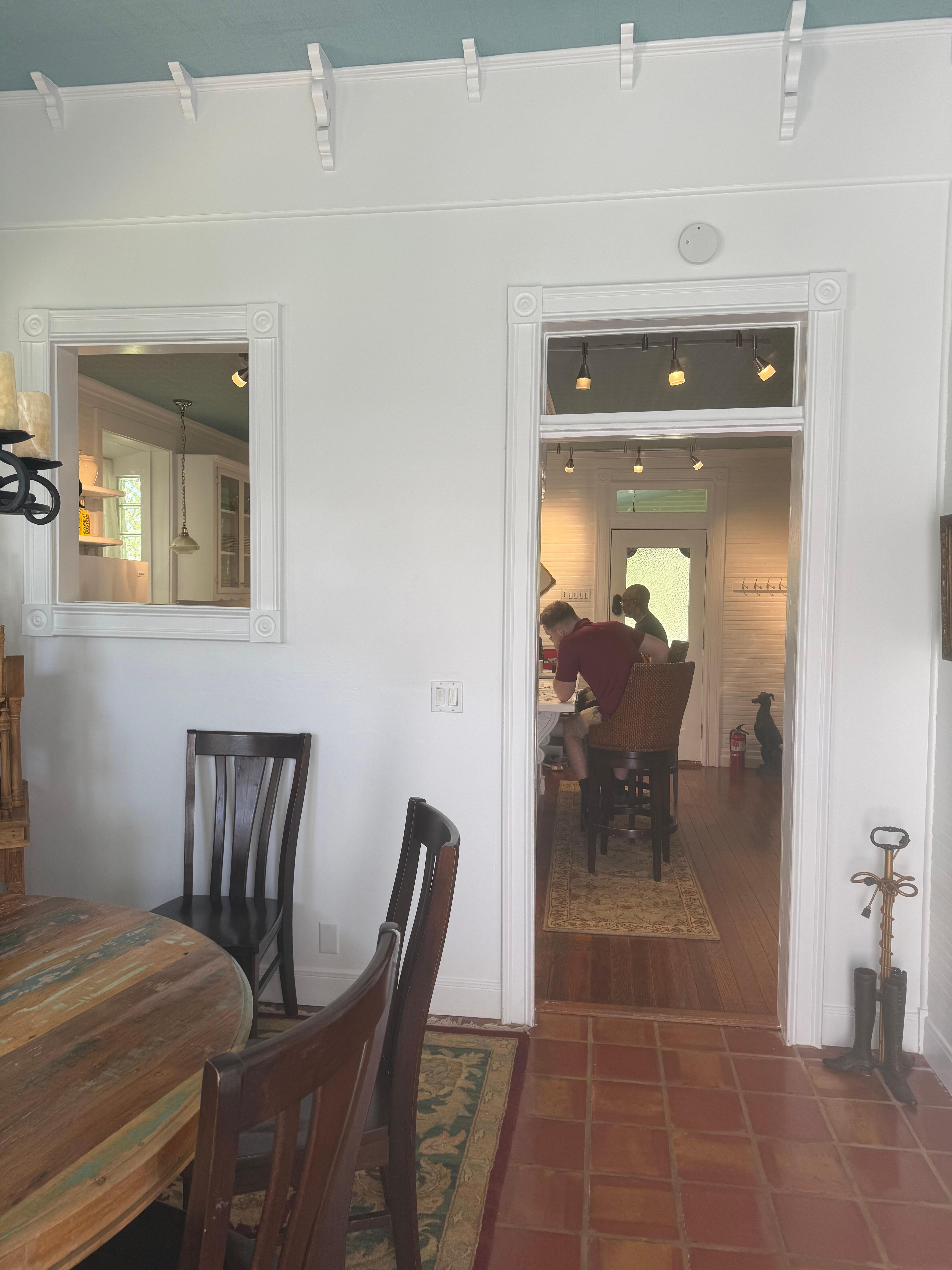 In to the kitchen 